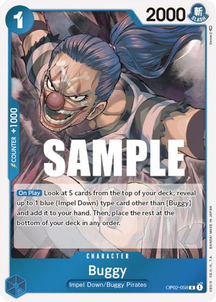 Image of Buggy (OP02-058) - Paramount War Foil