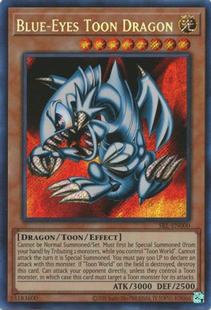 Image of Blue-Eyes Toon Dragon (SRL-EN000) - Spell Ruler (25th Anniversary Edition) Unlimited