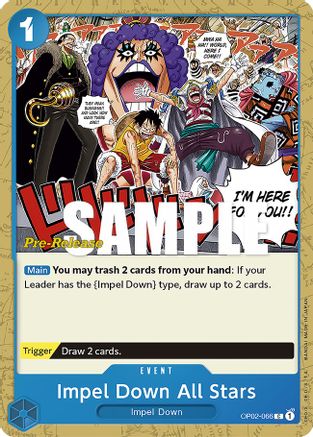 Image of Impel Down All Stars (OP02-066) - Paramount War Pre-Release Cards