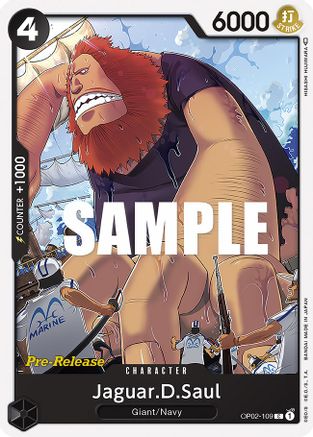 Image of Jaguar.D.Saul (OP02-109) - Paramount War Pre-Release Cards