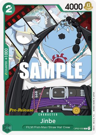 Image of Jinbe (OP02-033) - Paramount War Pre-Release Cards
