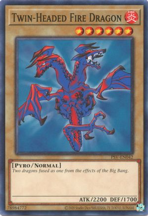 Image of Twin-Headed Fire Dragon (PSV-EN042) - Pharaoh's Servant (25th Anniversary Edition) Unlimited