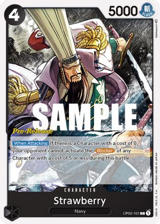 Image of Strawberry (OP02-101) - Paramount War Pre-Release Cards