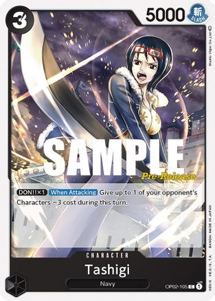 Image of Tashigi (OP02-105) - Paramount War Pre-Release Cards