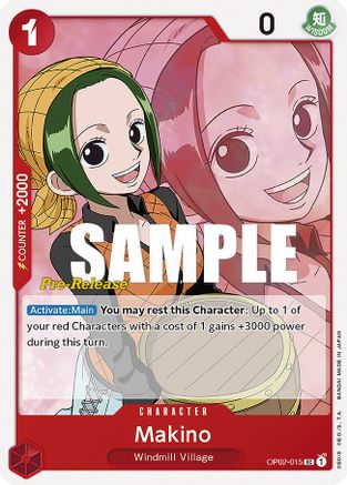 Image of Makino (OP02-015) - Paramount War Pre-Release Cards