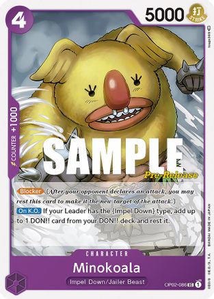 Image of Minokoala (OP02-086) - Paramount War Pre-Release Cards