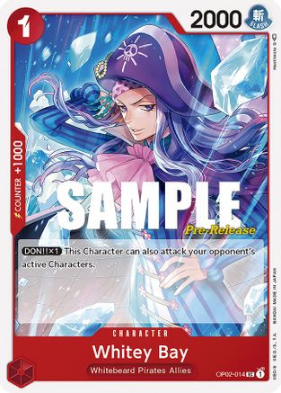 Image of Whitey Bay (OP02-014) - Paramount War Pre-Release Cards