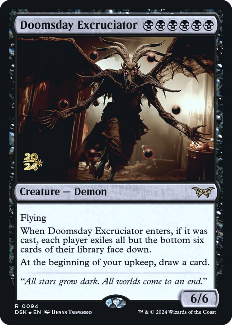 Image of Doomsday Excruciator (PRE-094) - Duskmourn: House of Horror Promos Foil