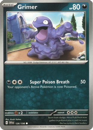 Image of Grimer 126/198  SV01 Scarlet & Violet Base Set - Common