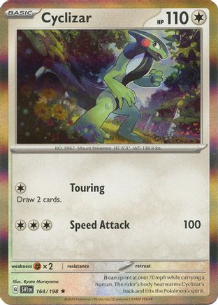 Image of Cyclizar 164/198  - Reverse Holofoil SV01 Scarlet & Violet Base Set - Rare