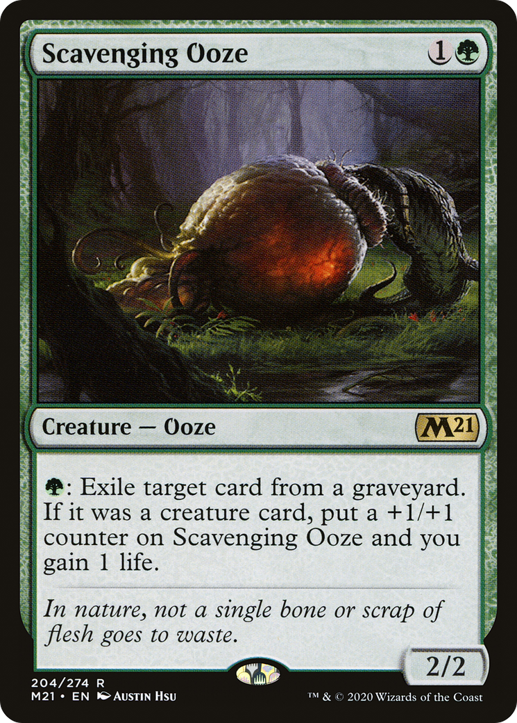 Image of Scavenging Ooze (M21-204) - Core Set 2021 Foil