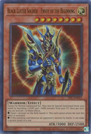 Image of Black Luster Soldier - Envoy of the Beginning (IOC-EN025) - Invasion of Chaos (25th Anniversary Edition) Unlimited