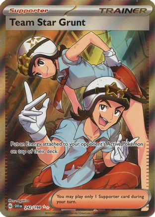 Image of Team Star Grunt 242/198  - Holofoil SV01 Scarlet & Violet Base Set - Ultra Rare