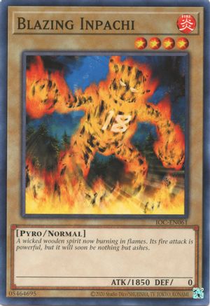 Image of Blazing Inpachi (IOC-EN061) - Invasion of Chaos (25th Anniversary Edition) Unlimited
