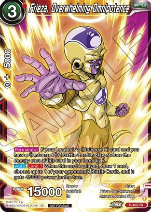 Image of Frieza, Overwhelming Omnipotence (Zenkai Series Tournament Pack Vol.3) (P-480) - Tournament Promotion Cards