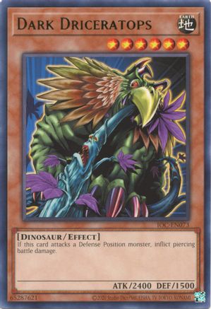 Image of Dark Driceratops (IOC-EN073) - Invasion of Chaos (25th Anniversary Edition) Unlimited