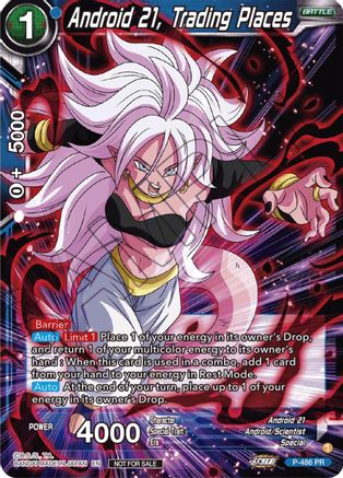 Image of Android 21, Trading Places (Zenkai Series Tournament Pack Vol.3) (P-486) - Tournament Promotion Cards