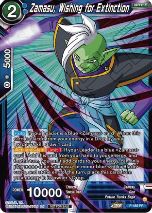 Image of Zamasu, Wishing for Extinction (Zenkai Series Tournament Pack Vol.3) (P-485) - Tournament Promotion Cards