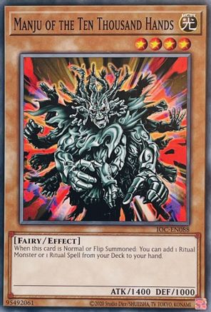 Image of Manju of the Ten Thousand Hands (IOC-EN088) - Invasion of Chaos (25th Anniversary Edition) Unlimited