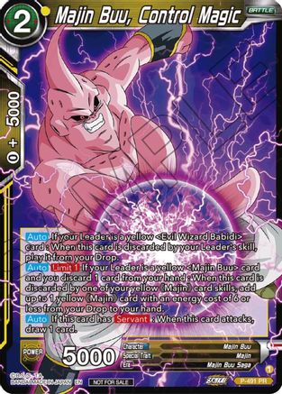 Image of Majin Buu, Control Magic (Zenkai Series Tournament Pack Vol.3) (P-491) - Tournament Promotion Cards