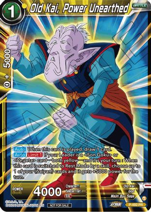 Image of Old Kai, Power Unearthed (Zenkai Series Tournament Pack Vol.3) (P-492) - Tournament Promotion Cards