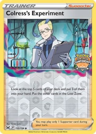 Image of Colress's Experiment (Regional Championships) 155  - Reverse Holofoil League & Championship Cards - Promo