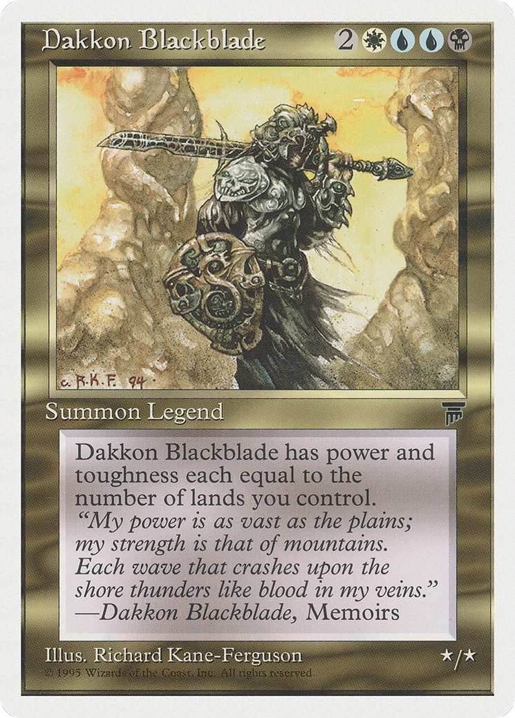 Image of Dakkon Blackblade (CHR-) - Chronicles