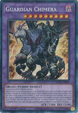 Image of Guardian Chimera (CR) (MAZE-EN049) - Maze of Memories 1st Edition