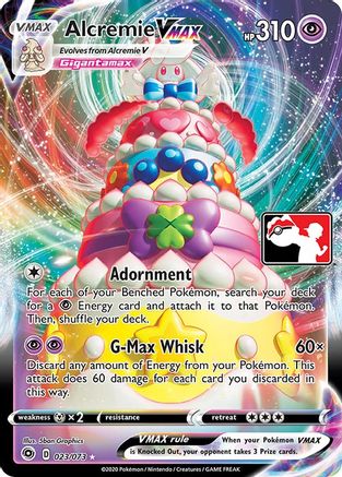 Image of Alcremie VMAX 023  - Holofoil Prize Pack Series Cards - Ultra Rare