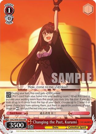 Image of Changing the Past, Kurumi (DAL/W99-E054 RR) - Date A Live Vol.2