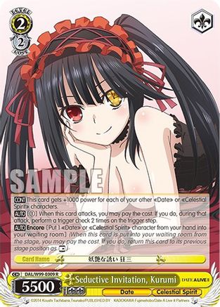 Image of Seductive Invitation, Kurumi (DAL/W99-E009 R) - Date A Live Vol.2