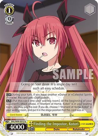 Image of Finding the Impostor, Kotori (DAL/W99-E012 U) - Date A Live Vol.2