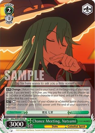 Image of Chance Meeting, Natsumi (DAL/W99-E032 R) - Date A Live Vol.2