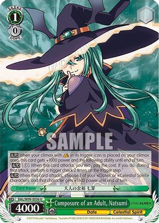 Image of Composure of an Adult, Natsumi (DAL/W99-E036 U) - Date A Live Vol.2