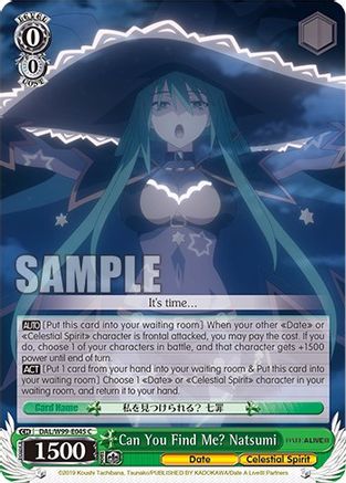 Image of Can You Find Me? Natsumi (DAL/W99-E045 C) - Date A Live Vol.2