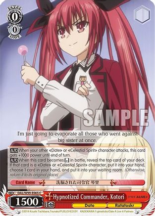 Image of Hypnotized Commander, Kotori (DAL/W99-E065 C) - Date A Live Vol.2
