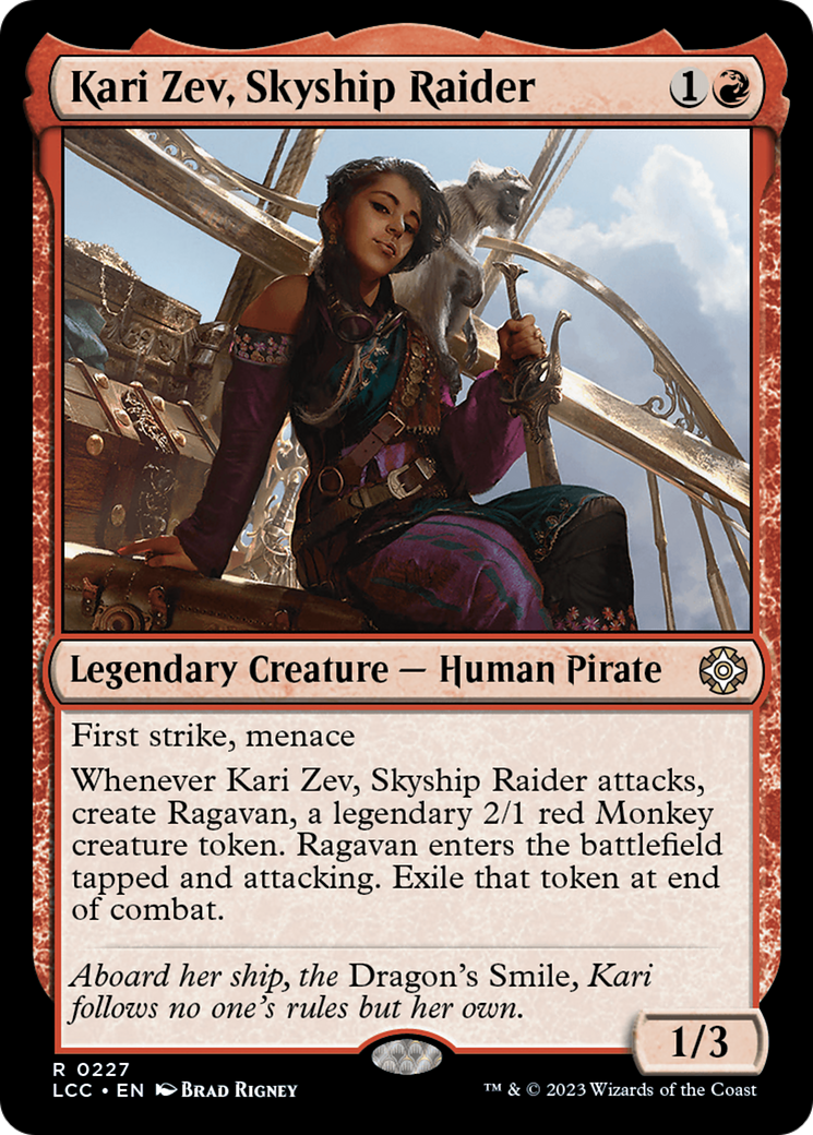 Image of Kari Zev, Skyship Raider (LCC-227) - The Lost Caverns of Ixalan Commander