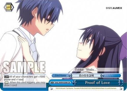 Image of Proof of Love (DAL/W99-E098 CR) - Date A Live Vol.2
