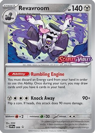 Image of Revavroom (Prerelease) 008  - Holofoil SV Scarlet & Violet Promo Cards - Promo