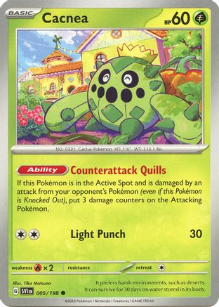 Image of Cacnea 005/198  SV01 Scarlet & Violet Base Set - Common