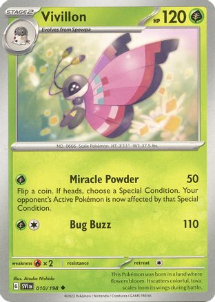 Image of Vivillon 010/198  SV01 Scarlet & Violet Base Set - Uncommon