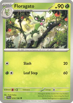 Image of Floragato 014/198  SV01 Scarlet & Violet Base Set - Uncommon