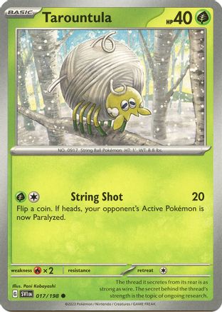Image of Tarountula 017/198  - Reverse Holofoil SV01 Scarlet & Violet Base Set - Common