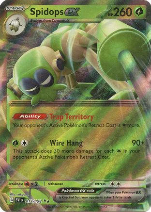 Image of Spidops ex 019/198  - Holofoil SV01 Scarlet & Violet Base Set - Double Rare