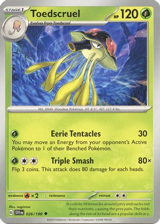Image of Toedscruel 026/198  SV01 Scarlet & Violet Base Set - Uncommon