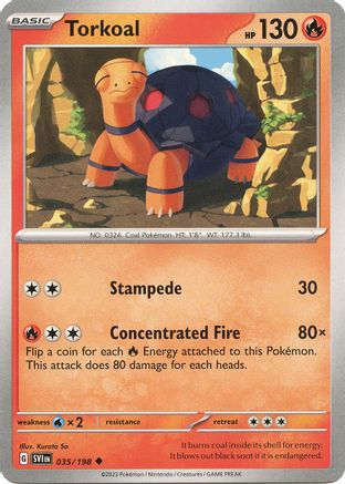 Image of Torkoal 035/198  SV01 Scarlet & Violet Base Set - Uncommon