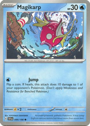Image of Magikarp 044/198  - Reverse Holofoil SV01 Scarlet & Violet Base Set - Common