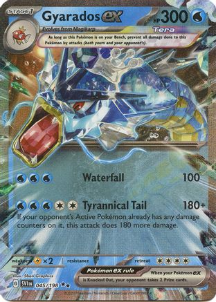 Image of Gyarados ex 045/198  - Holofoil SV01 Scarlet & Violet Base Set - Double Rare