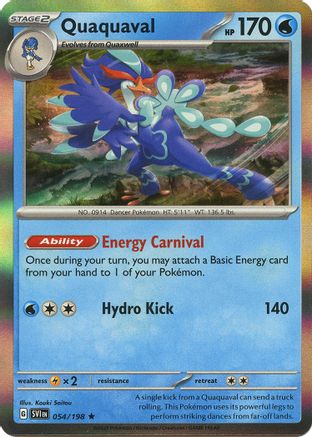 Image of Quaquaval 054/198  - Holofoil SV01 Scarlet & Violet Base Set - Rare