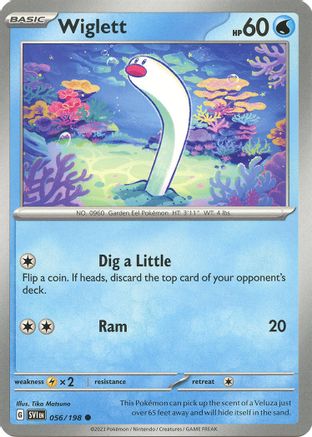Image of Wiglett 056/198  - Reverse Holofoil SV01 Scarlet & Violet Base Set - Common